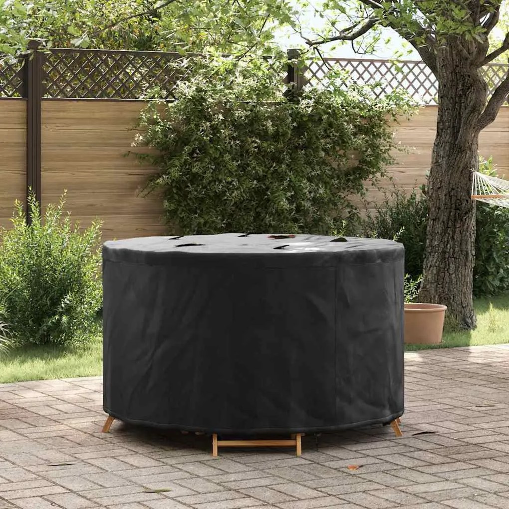 vidaXL Κάλυμμα επίπλων εξωτερικού χώρου 128 x 128 x 71 εκ. Ύφασμα 600D