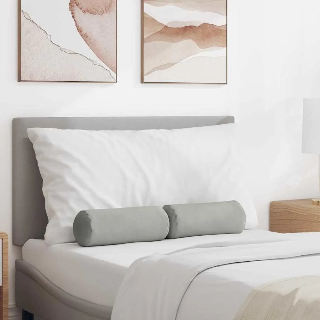 Μαξιλάρια Στήριγμα 2 pcs Ανοιχτό γκρι Ø 15 x 40 εκ