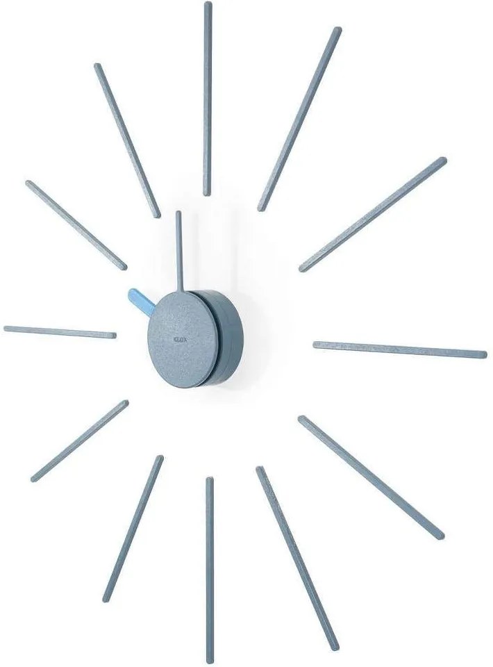 Ρολόι Τοίχου Urchin Grey-Blue Klox Plastic