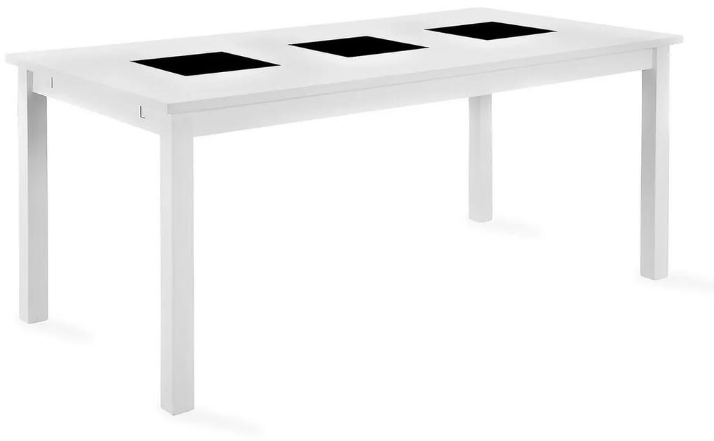 Τραπέζι Riverton 493, Άσπρο, 75x90x180cm, Επιμήκυνση, Ινοσανίδες μέσης πυκνότητας | Epipla1.gr