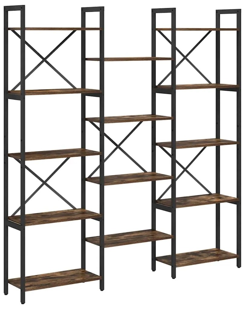 vidaXL Ράφι Βιβλίων Δρύς Sonoma 156 x 25 x 167 εκ. Επεξεργασμένο ξύλο