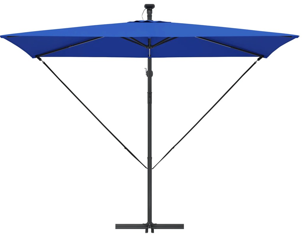 vidaXL Ομπρέλα Cantilever Banana Μπλε 294 x 200 x 254 εκ.