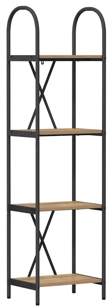 vidaXL Ράφι Βιβλίων artisan δρυς 40 x 30 x 146 εκ Επεξεργασμένο ξύλο