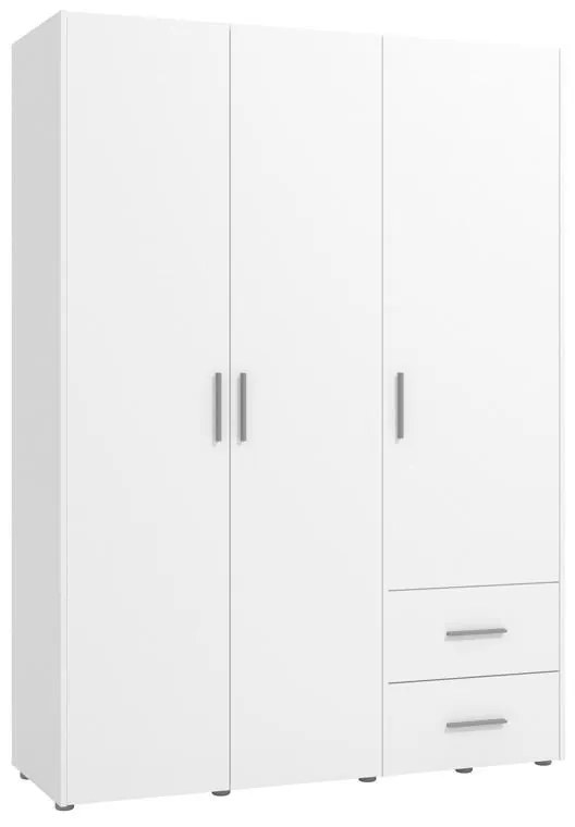 Ντουλάπα PARNAS 3K2F Τρίφυλλη Λευκή 149x54x208 εκ. 149x54x208 εκ.