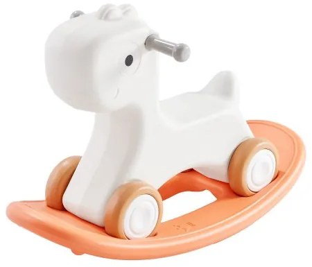 VEVOR 3 in 1 Rocking Horse for Toddlers 1-3 Years, Baby Rocking Horse with Detachable Balance Board and 4 Smooth Wheels, Support up to 80 lbs HDPE Material Kids Ride on Toy, 40° Swinging, Red