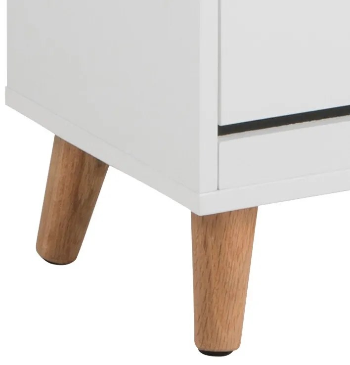 Παπουτσοθήκη Oakland B102, Άσπρο, 47x134x30cm, Ινοσανίδες μέσης πυκνότητας