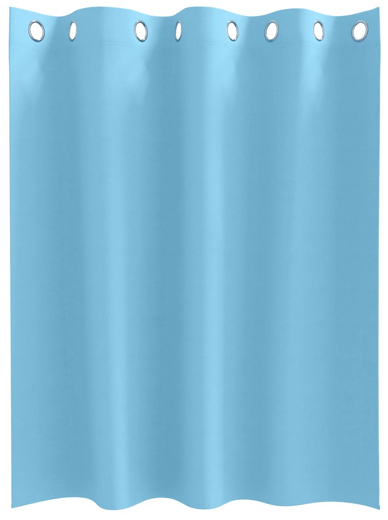 vidaXL Κουρτίνες με κουρτίνες 2 pcs Γαλάζιο 140 x 140 cm Πολυεστέρας