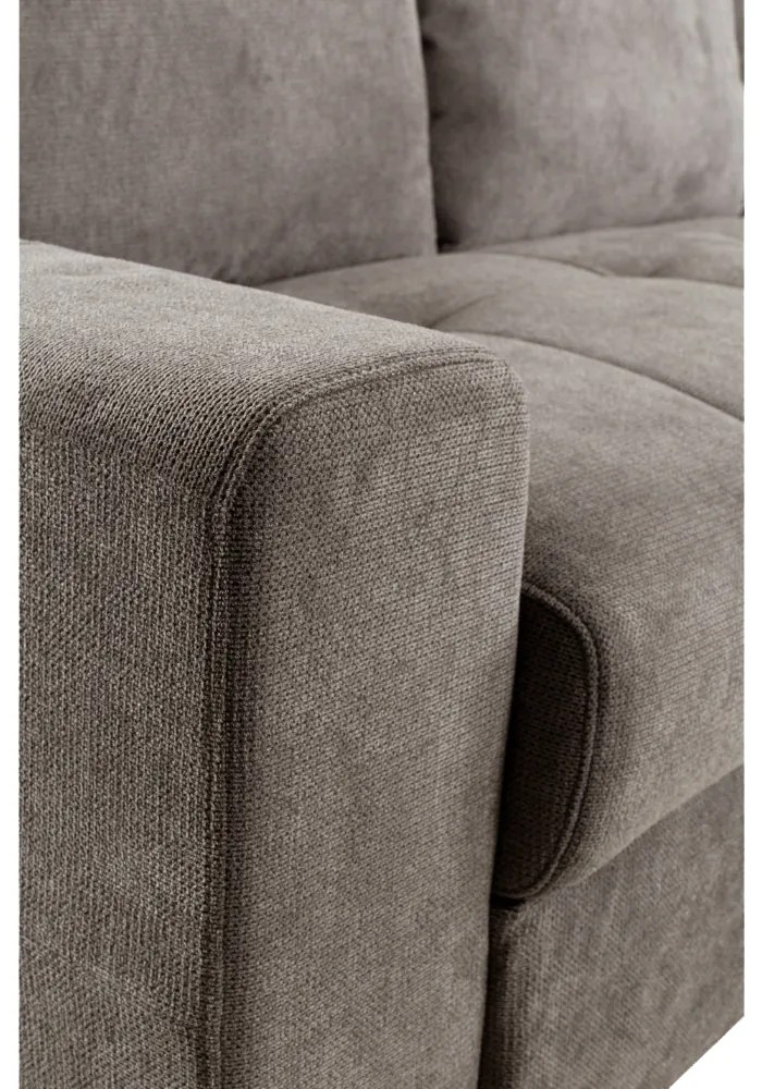 BILL ΚΑΝΑΠΕΣ ΚΡΕΒΑΤΙ ΓΩΝΙΑ ΔΕΞΙΑ TAUPE 241x173x94 - 70-0412