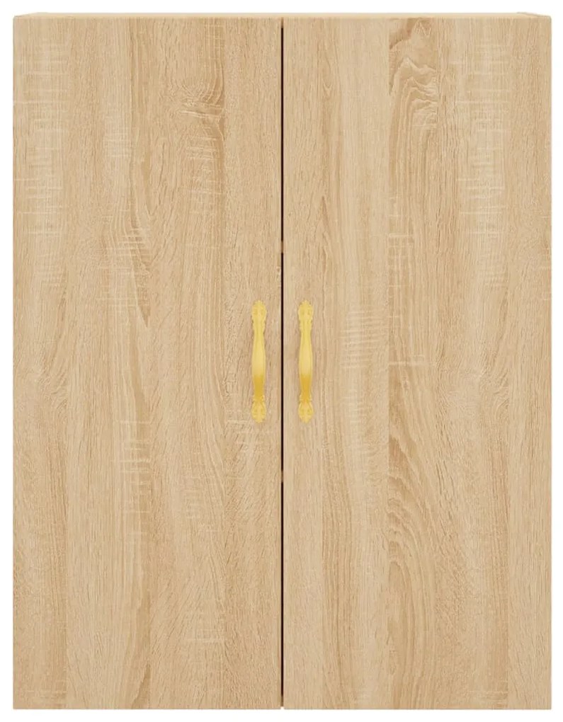 vidaXL Ντουλάπι Sonoma δρυς 69,5 x 34 x 180 εκ. από Επεξεργασμένο Ξύλο