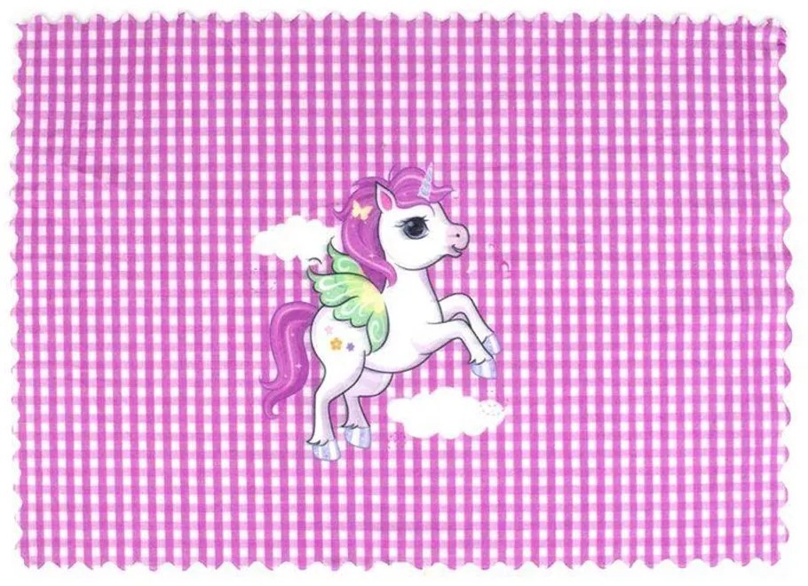 Σουπλά Παιδικό Unicorn 107 Lila DimCol 35x50cm Πολυέστερ