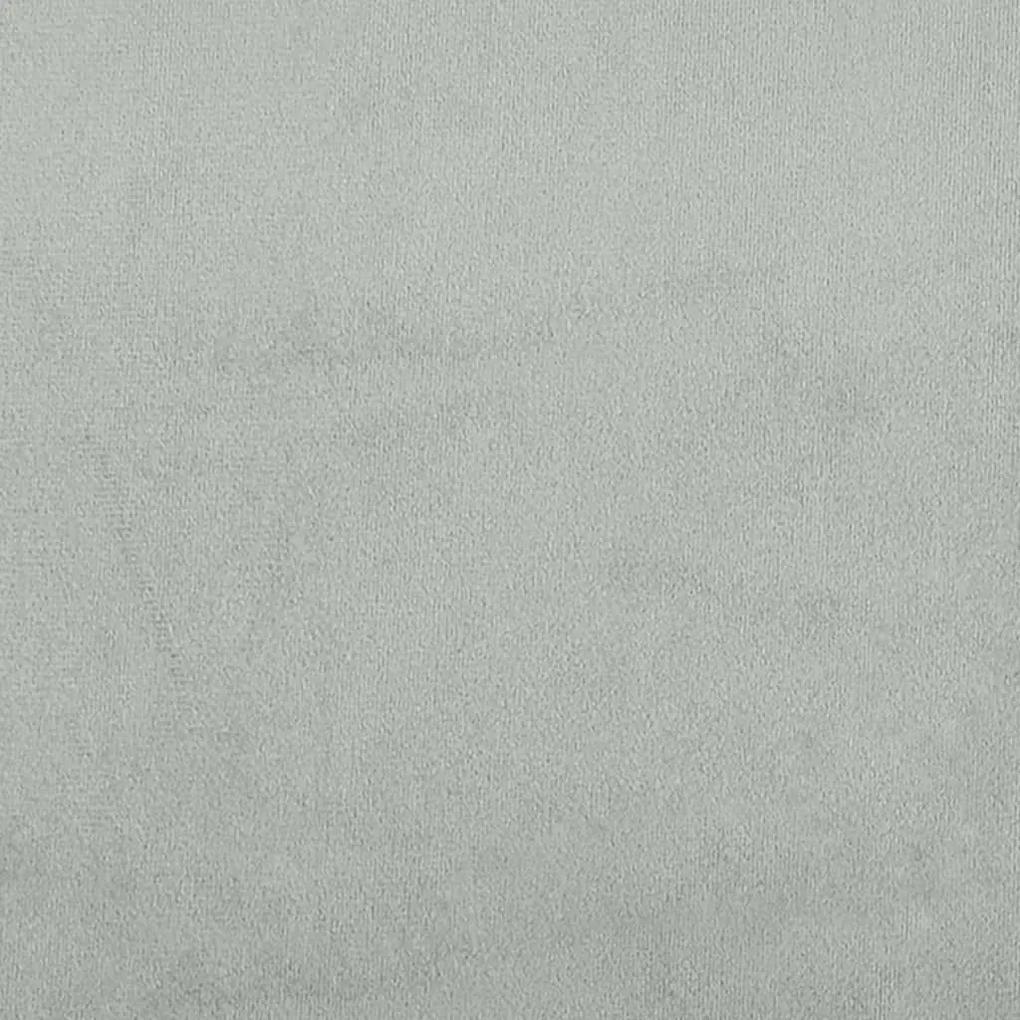 Πλαίσιο Κρεβατιού με Κεφαλάρι Αν. Γκρι 120x200 εκ. Βελούδινο - Γκρι