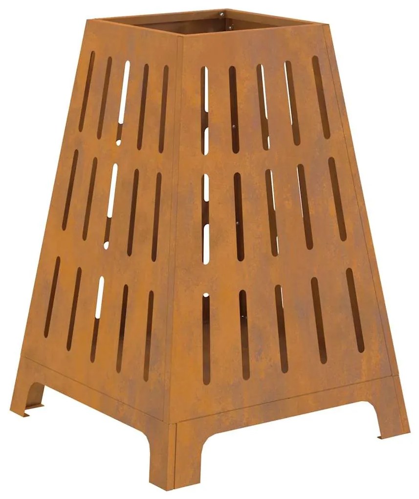 vidaXL Φωτιά Καφέ 50 x 50 x 70 cm Ατσάλι σκληρυθέν στον αέρα