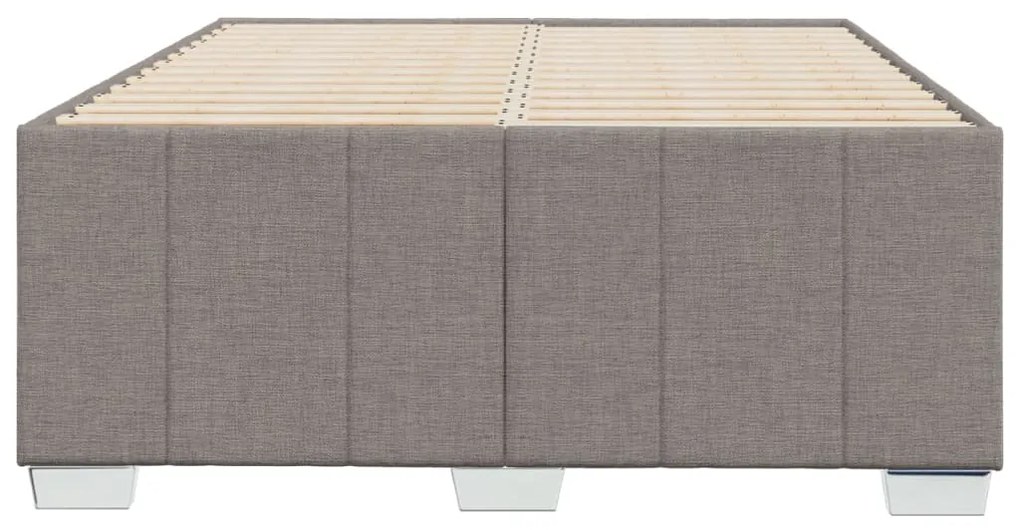 vidaXL Σκελετός Κρεβατιού Χωρίς Στρώμα Taupe 120x200 εκ. Υφασμάτινο