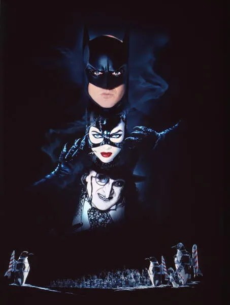 Φωτογραφία Michael Keaton, Michelle Pfeiffer And Danny Devito., Batman Returns 1992