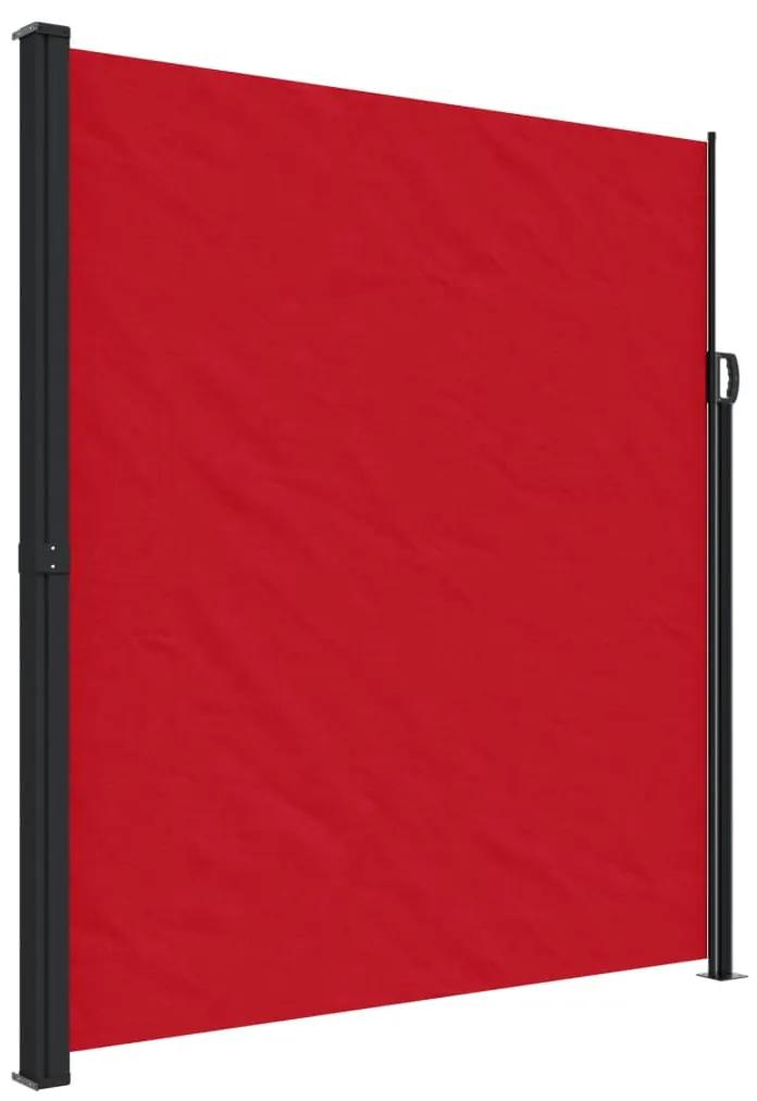 vidaXL Σκίαστρο Πλαϊνό Συρόμενο Κόκκινο 220 x 500 εκ.
