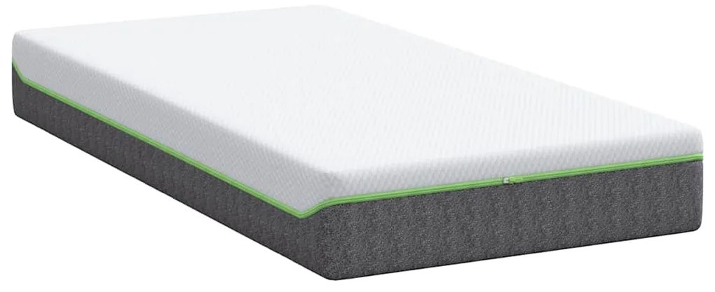vidaXL Στρώμα Λευκό και Γκρι 80 x 160 cm Τσέπες ελατηρίων