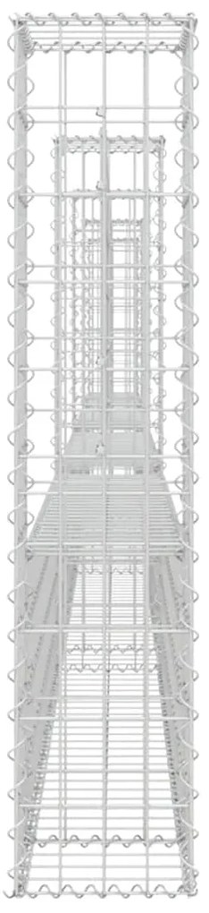 vidaXL Συρματοκιβώτια Στύλοι σε U Σχήμα 5 τεμ. 500x20x100 εκ Σιδερένια