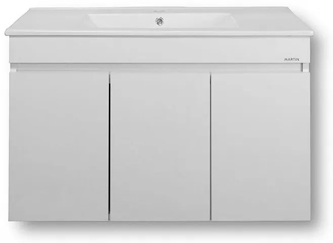ΠΑΓΚΟΣ OMEGA WHITE 85 3BOM085GLN Πάγκος 82x44x60, Νιπτήρας 85x45  3BOM085GLN