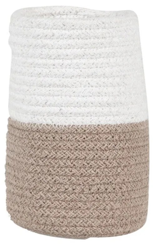 Καλάθι Cestino 224 (10X10X20) Beige-White Kentia 100% Cotton