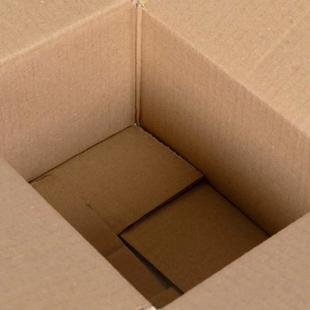 vidaXL Πτυσσόμενο Κουτί 50 pcs Καφέ 20 x 15 x 10 εκ. Χαρτόνι