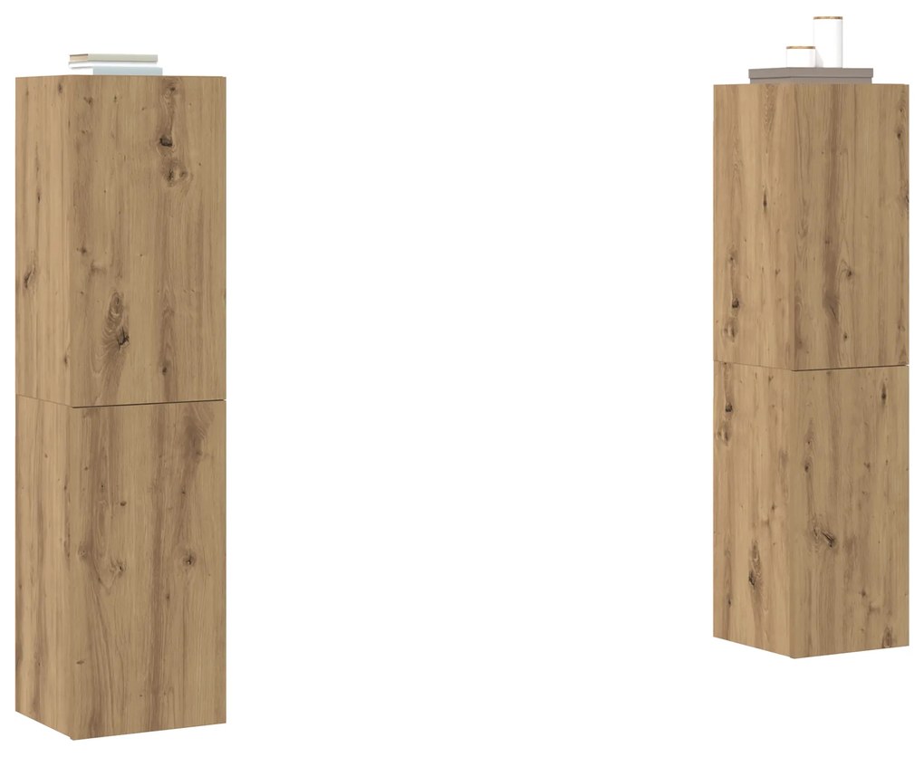 vidaXL Σετ επίπλου τηλεόρασης 4 pcs artisan δρυς 30.5 x 30 x 60 εκ.
