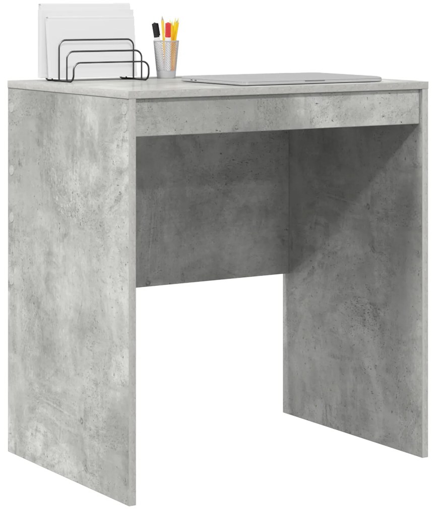 vidaXL Γραφείο Γραφής Γκρι τσιμέντου MDF 70 x 50 x 76 εκ. Απλό