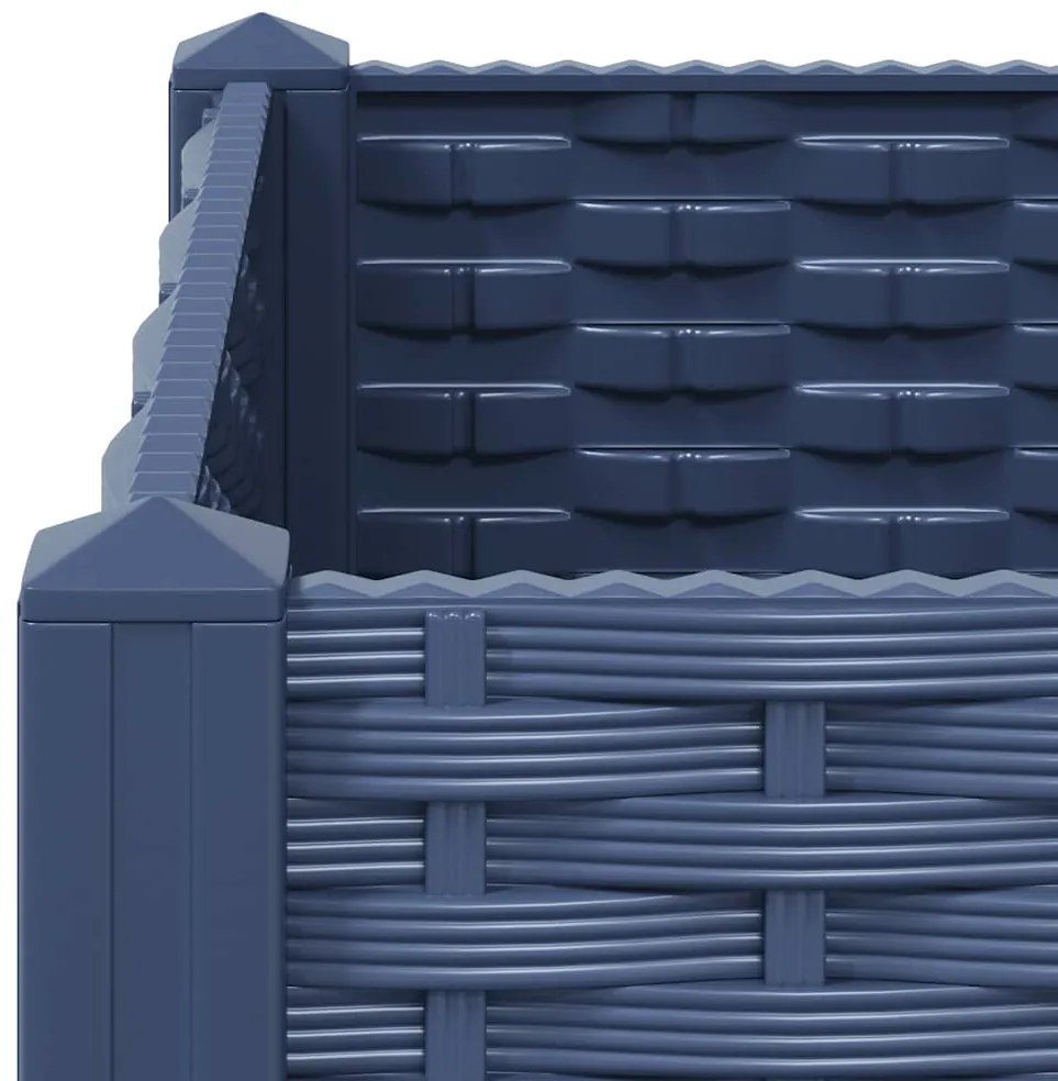 vidaXL Ζαρντινιέρα 80 x 80 x 38 εκ. από Πολυπροπυλένιο