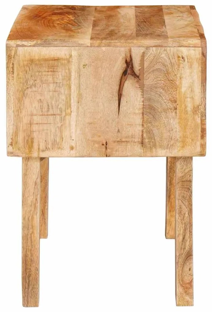 vidaXL End Table με συρτάρι Καφέ 40 x 32 x 46 εκ Στερεό ξύλο μάνγκο