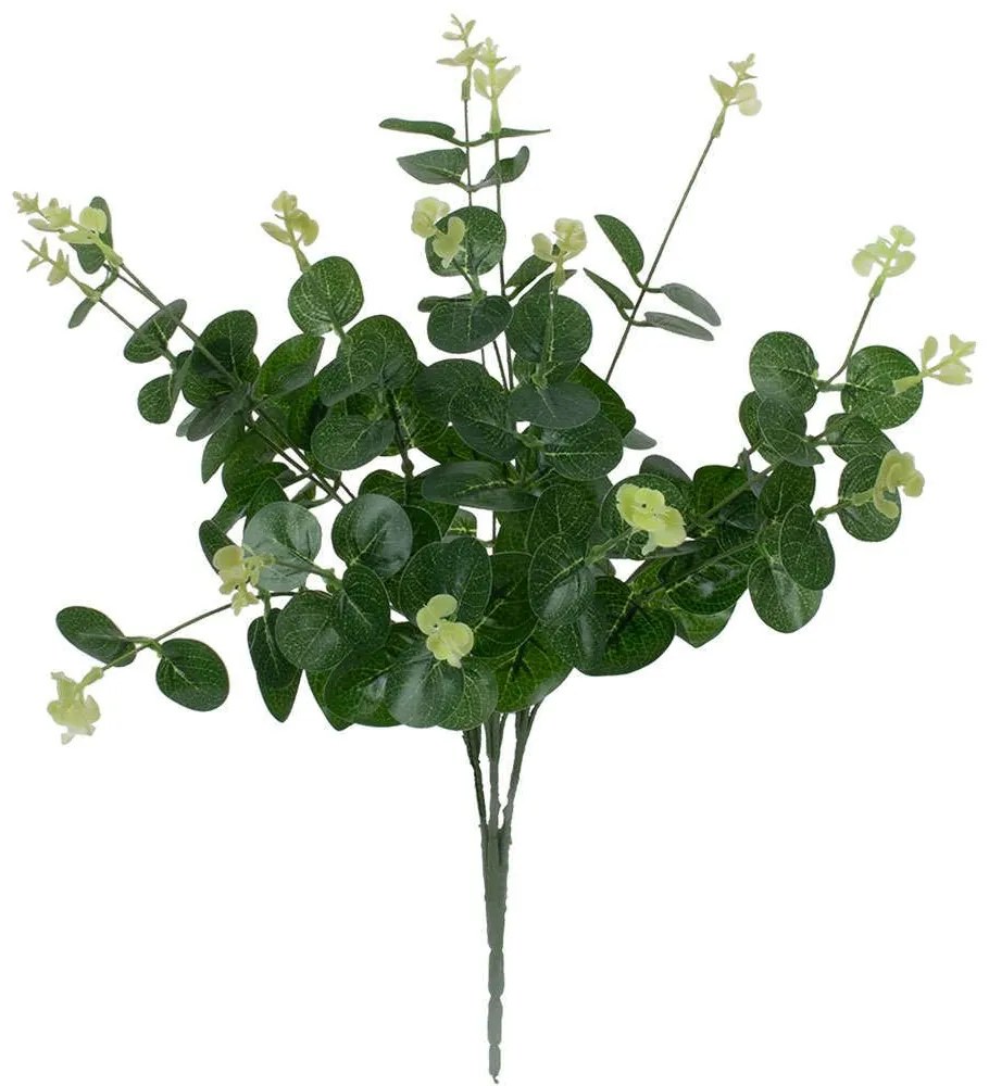 Τεχνητό Κλαδί-Φυτό Eucalyptus 78295 45cm Green-White GloboStar Plastic, Fabric