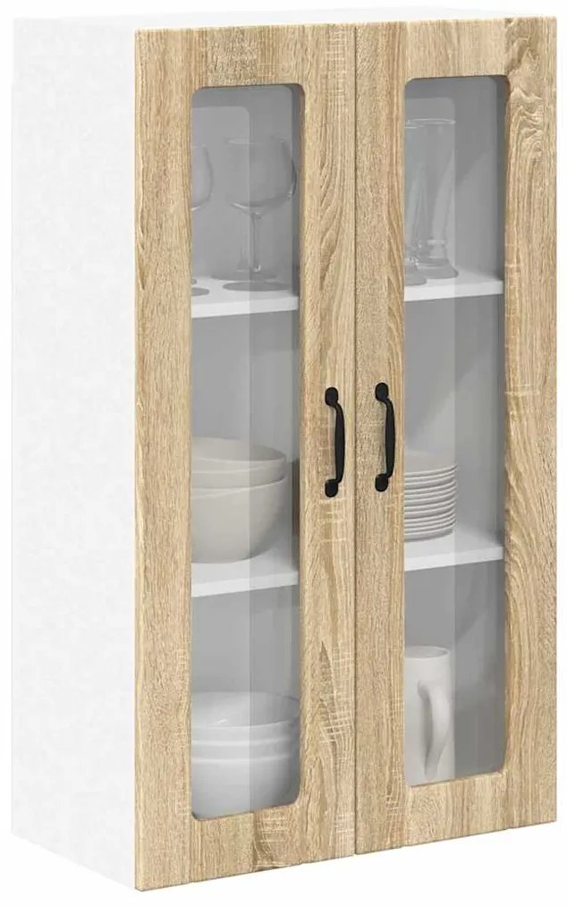 vidaXL Κρεμαστό ντουλάπι κουζίνας Δρύς Sonoma 60 x 31 x 100 εκ.