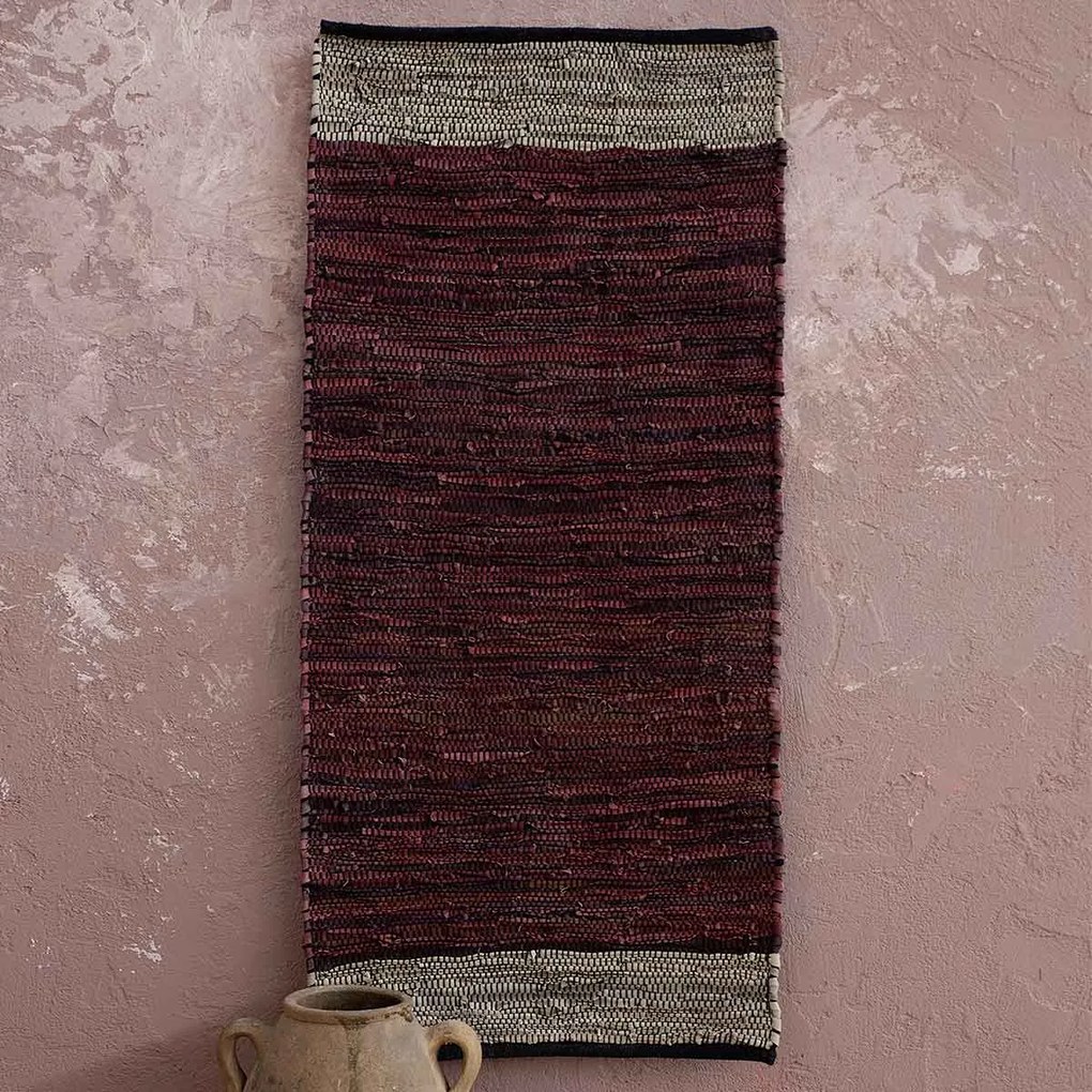 Χαλί Διαδρόμου (60x130) Nima Ziggy Wine Red