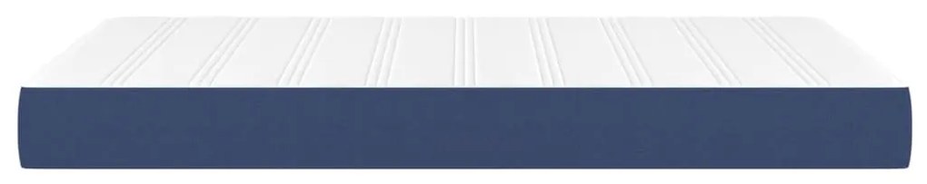 Στρώμα με Pocket Springs Μπλε 120x200x20 εκ. Υφασμάτινο - Μπλε