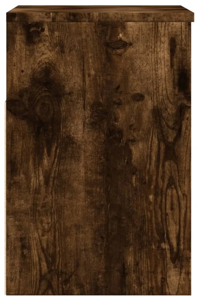 vidaXL Παπουτσοθήκη Καπνιστή Δρυς 60x30x45 εκ. από Επεξεργασμένο Ξύλο