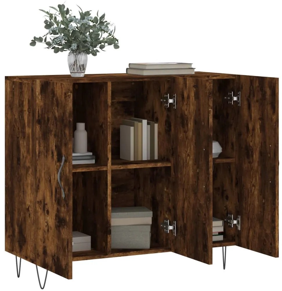 vidaXL Ντουλάπι Καπνιστή Δρυς 90x34x80 εκ. Επεξεργασμένο Ξύλο