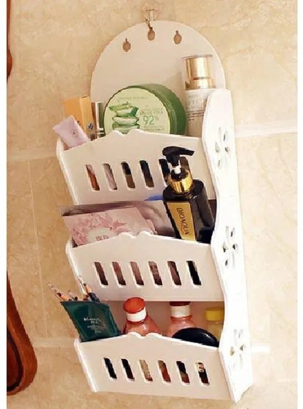 Intra απο ξύλο plywood 3mm-4mm πάχος - Κρεμαστό ράφι μπάνιου 3 επιπέδων Δίασταση 30x30 cm Intraeaxys-91jdr0g1