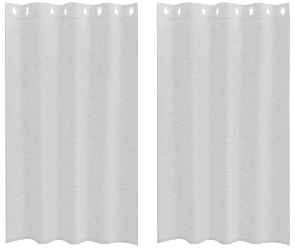 vidaXL Κουρτίνες 2 pcs Ανοιχτό γκρι 140 x 175 εκ. Πολυεστέρας