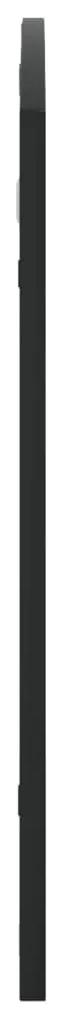 vidaXL Καθρέφτης Τοίχου Αψίδα Μαύρος 100 x 60 εκ. από Σίδερο