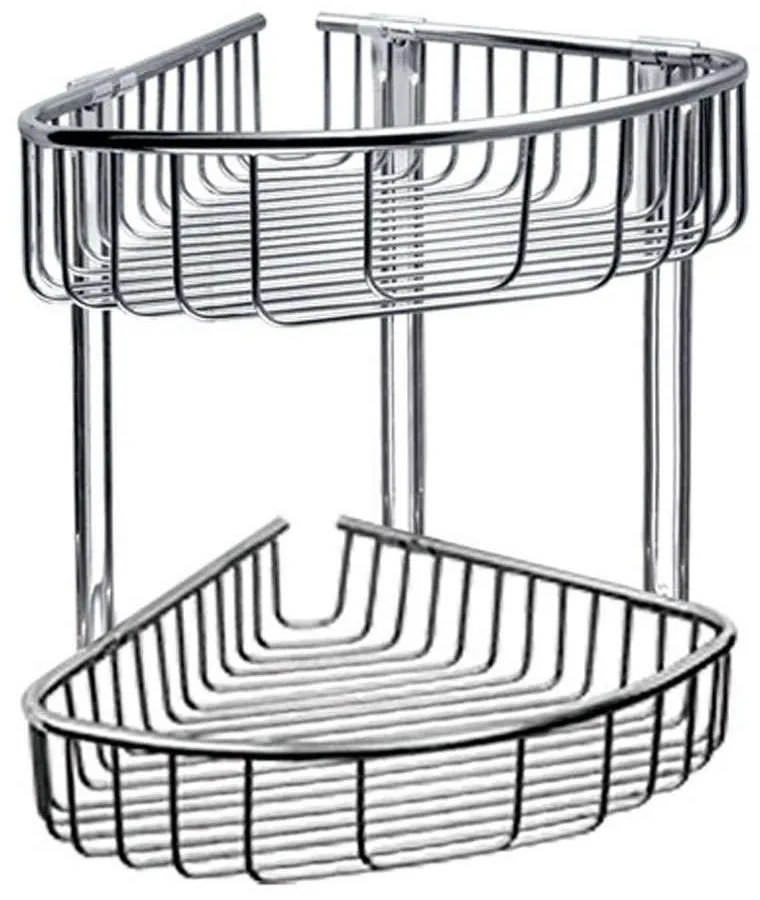 Γωνιακή Ραφιέρα Μπάνιου RETI 963888 21x21x33cm Chrome Karag Stainless Steel