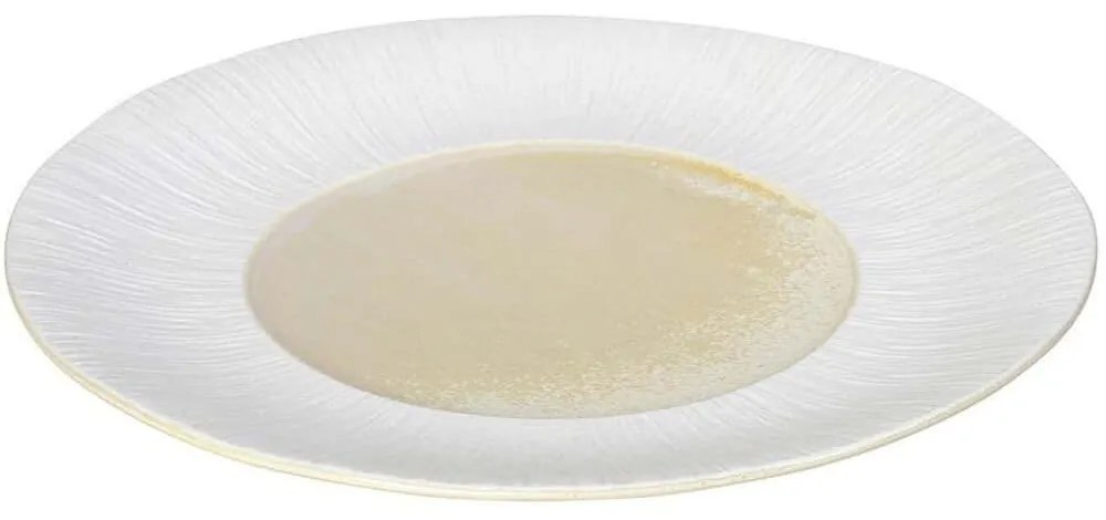Πιάτο Ρηχό Zen SOR103K4 31x3,5cm Sun Yellow-White Espiel Πορσελάνη