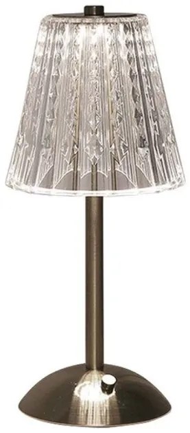 Επιτραπέζιο Φωτιστικό 2.4W 210lm 120° IP20 CCT 3σε1 Επαναφορτιζόμενο Touch Dimmable Νίκελ της Άμμου 10327 VTAC-10327-Μπεζ 10327