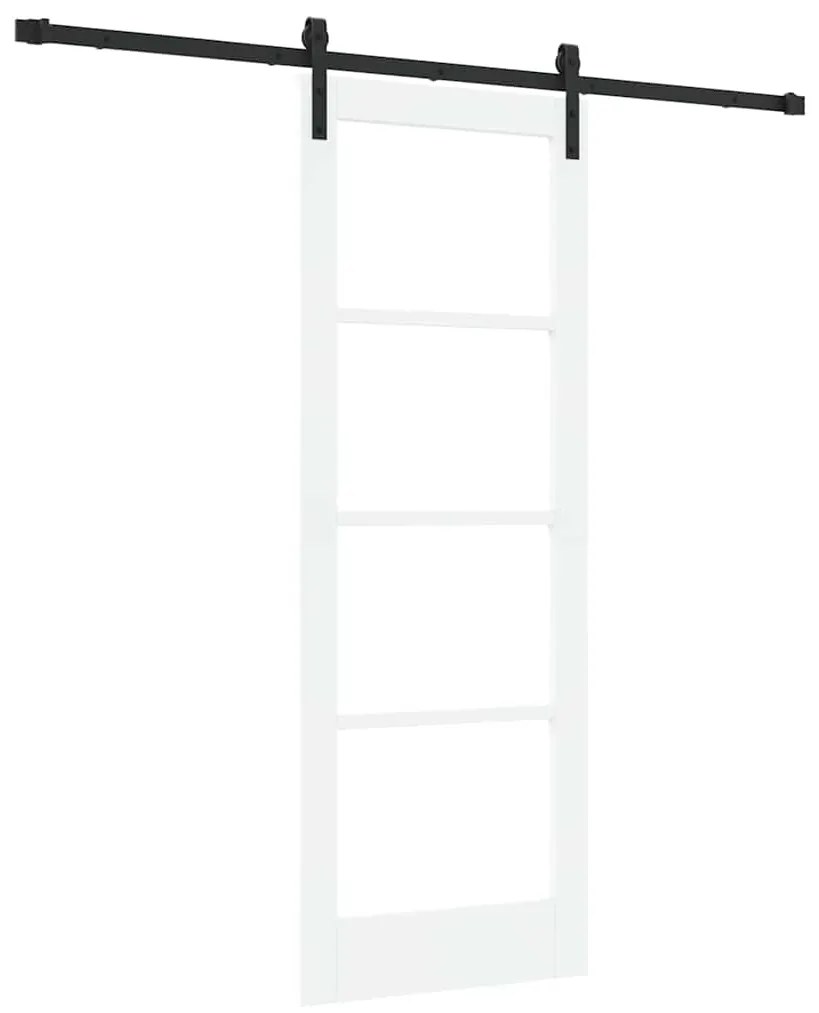 vidaXL Συρόμενη Πόρτα ORKDAL Λευκό 73.5 x 198.5 εκ. Μασίφ ξύλο πεύκου