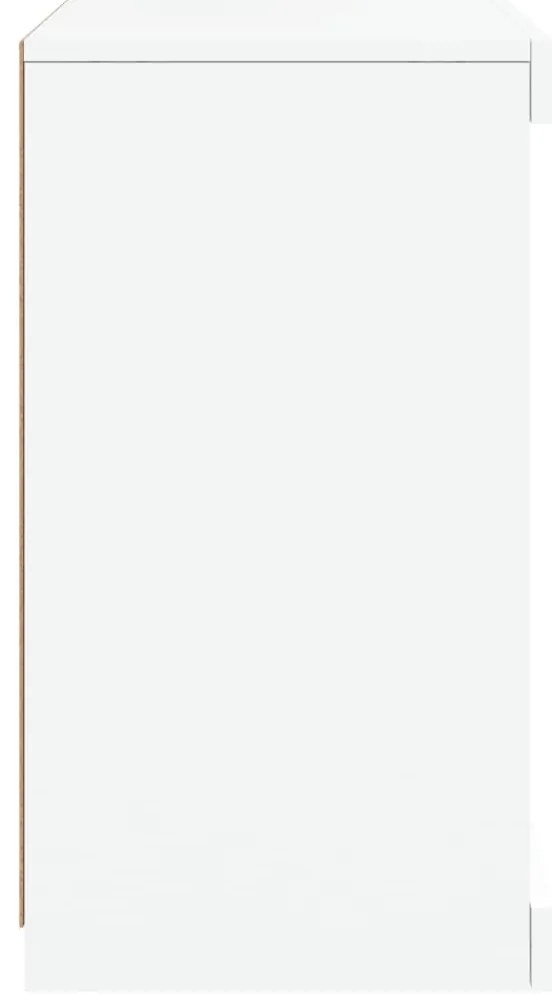 vidaXL Μπουφές με Φώτα LED Λευκός 41 x 37 x 67 εκ.