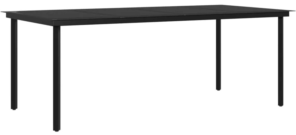 vidaXL Σετ Τραπεζαρίας Κήπου 9 τεμ. Καφέ/Μαύρο Συνθ. Ρατάν + Μαξιλάρια