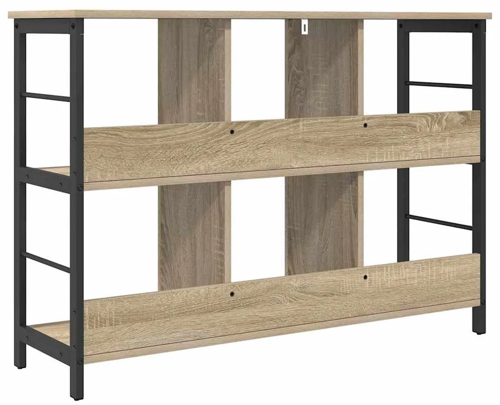 vidaXL Ράφι Βιβλίων Δρύς Sonoma 102 x 32 x 72,5 εκ. Επεξεργασμένο ξύλο