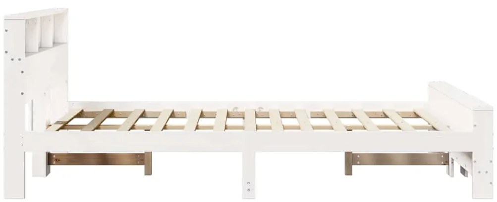 vidaXL Σκελετός Κρεβατιού Λευκό 160 x 200 cm Μασίφ ξύλο πεύκου