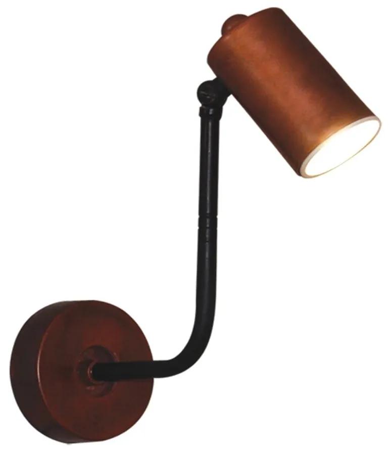 Φωτιστικό Τοίχου - Απλίκα HL-3552-1S 77-4416 Molly Old Copper &amp; Black  Homelighting Μέταλλο