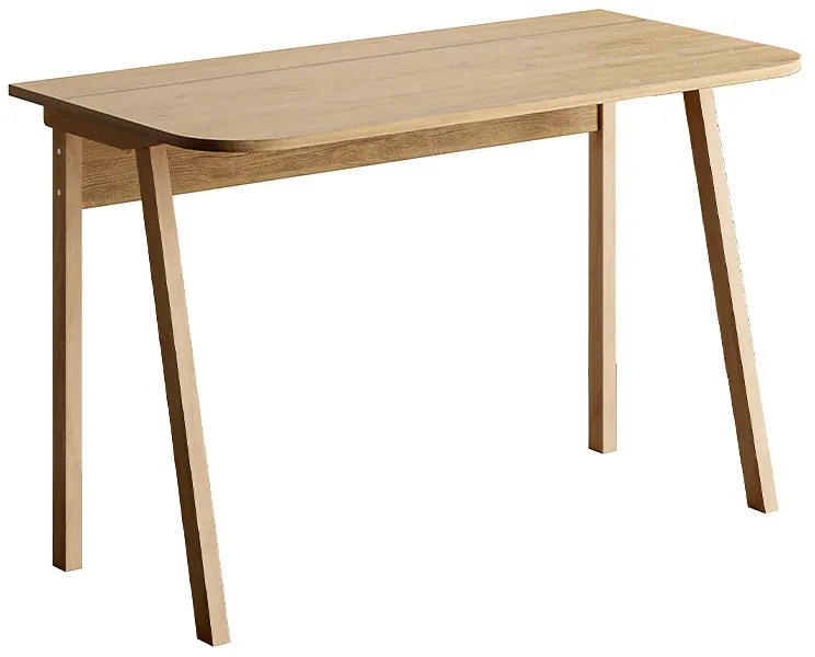 Γραφείο εργασίας Luton Megapap χρώμα φυσικό οξιάς 120x60x75εκ.