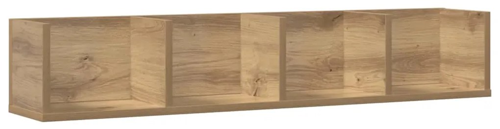 vidaXL Ραφιέρα Τοίχου CD Τεχνίτης Δρυς 100x18x18 εκ Επεξεργασμένο Ξύλο