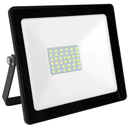 BLACK LED SMD FLOOD LUMINAIRE IP66 30W 3000K 2400Lm 230V RA80 ACA Q3030