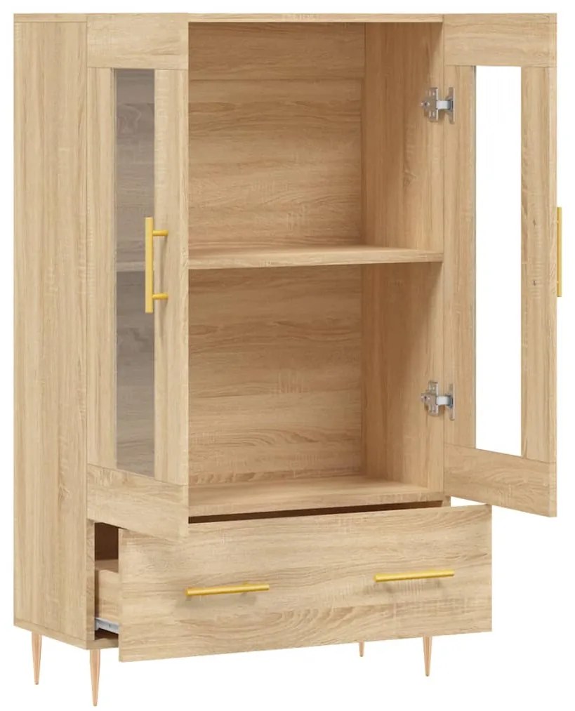 vidaXL Ντουλάπα Sonoma Δρυς 69,5 x 31 x 115 εκ. από Επεξεργασμένο Ξύλο